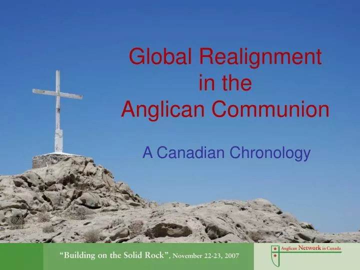 global realignment in the anglican communion