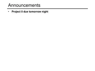 Announcements