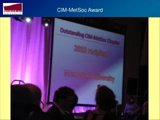 CIM-MetSoc Award