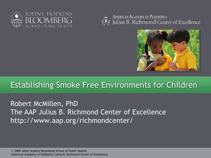 establishing smoke free environments for children