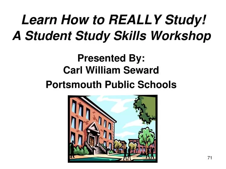 learn how to really study a student study skills workshop