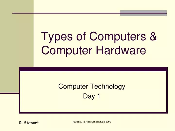 types of computers computer hardware