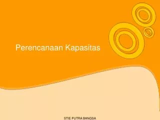 perencanaan kapasitas