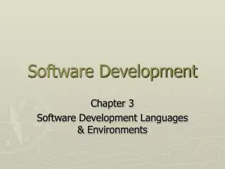 Software Development