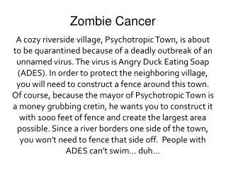 Zombie Cancer