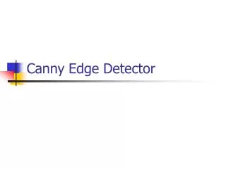 Canny Edge Detector