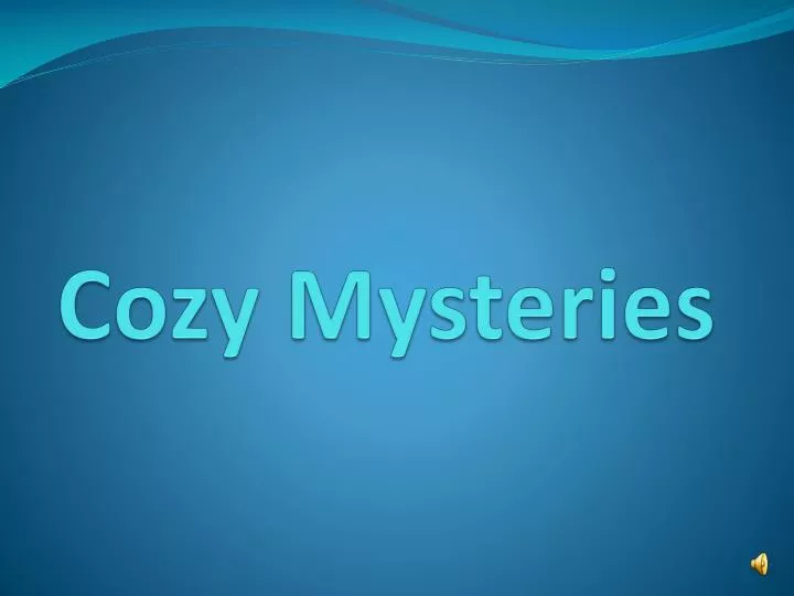 cozy mysteries