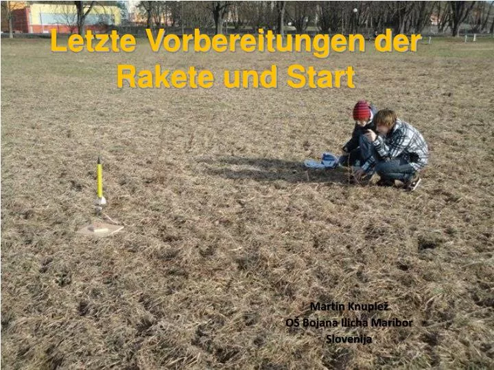 letzte vorbereitungen der rakete und start