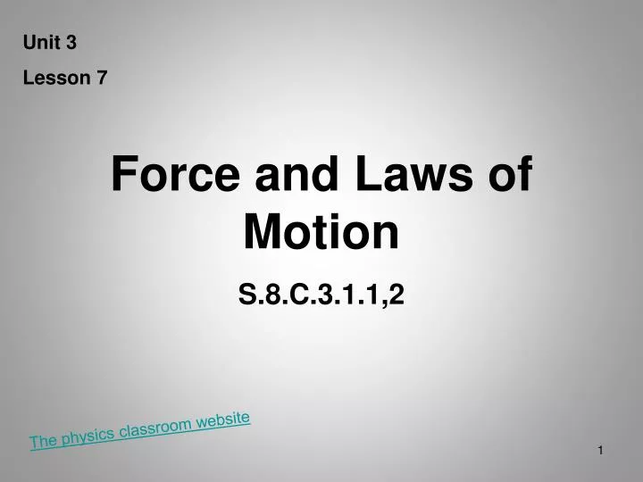 force and laws of motion