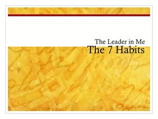 the 7 habits