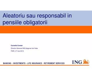 aleatoriu sau responsabil in pensiile obligatorii