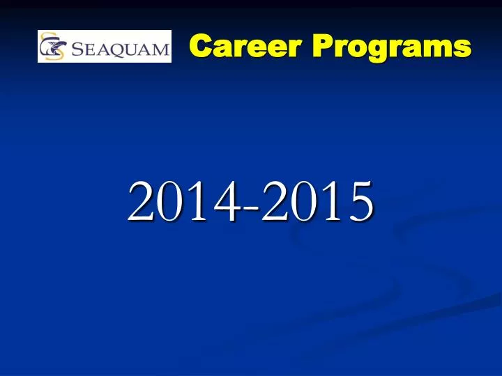 career programs