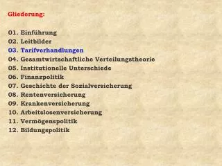 gliederung