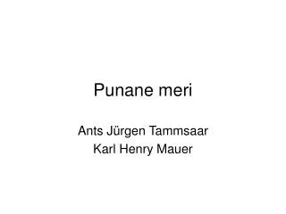 punane meri
