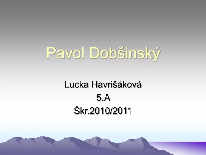 pavol dob insk