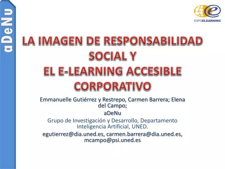 la imagen de responsabilidad social y el e learning accesible corporativo