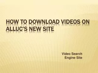 How to Download on Alluc's new site