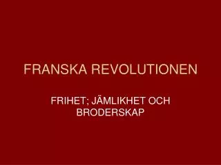 franska revolutionen