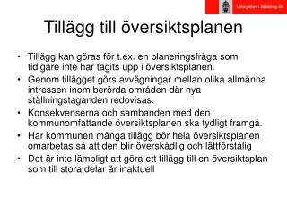 till gg till versiktsplanen