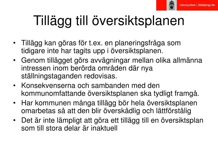 till gg till versiktsplanen