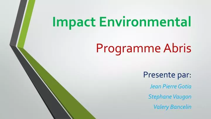 impact environmental