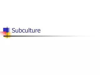 Subculture