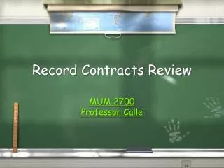 Record Contracts Review