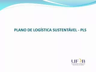 plano de log stica sustent vel pls