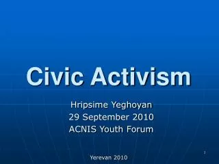 Civic Activism