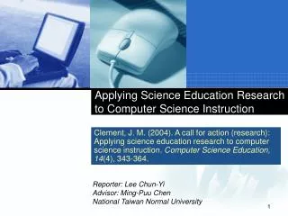 Applying Science Education Research to Computer Science Instruction