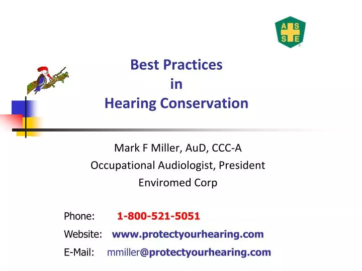 best practices in hearing conservation