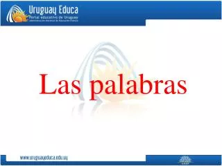 las palabras