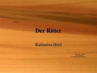 der ritter