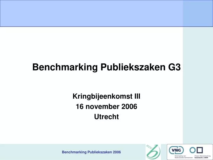 benchmarking publiekszaken g3