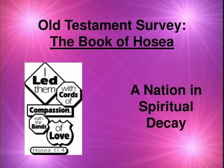 old testament survey the book of hosea