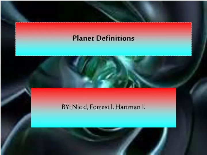 planet definitions