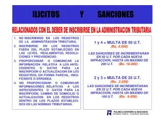 ilicitos y sanciones