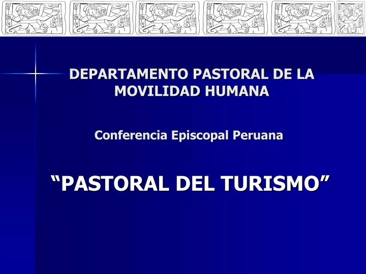 departamento pastoral de la movilidad humana