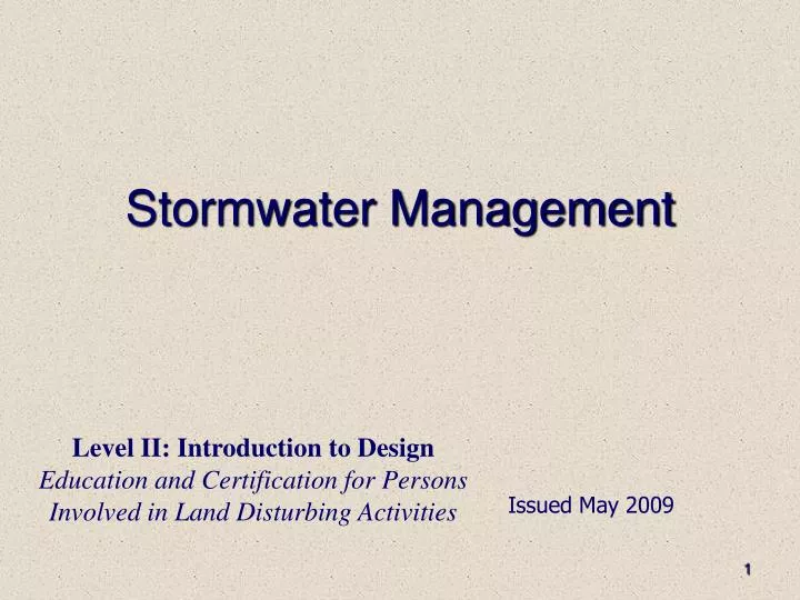 stormwater management