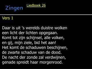 zingen
