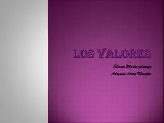 los valores