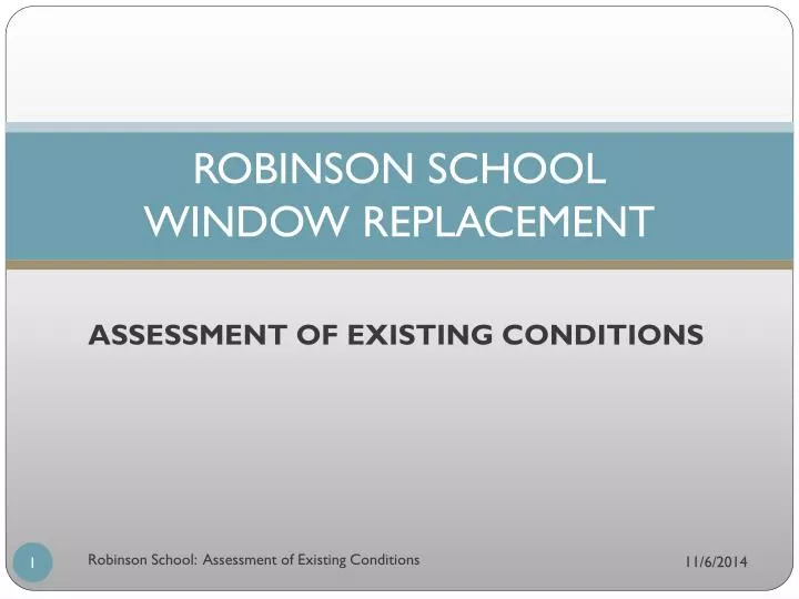 robinson school window replacement