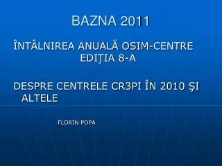 bazna 2011