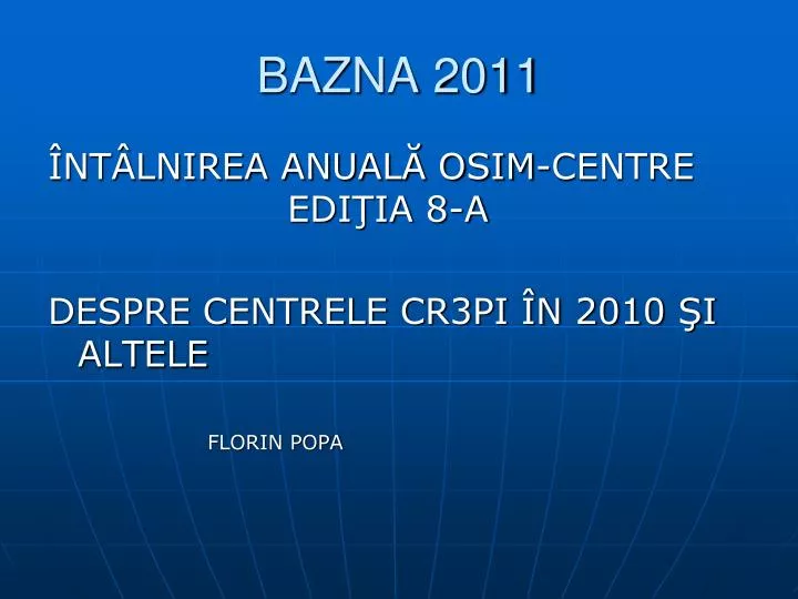 bazna 2011