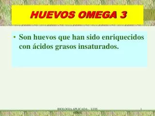 huevos omega 3