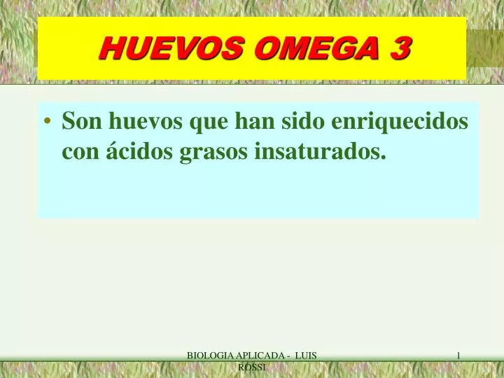 huevos omega 3