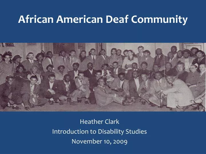african american deaf community