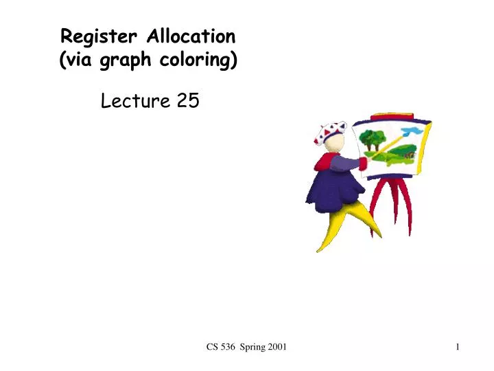 register allocation via graph coloring