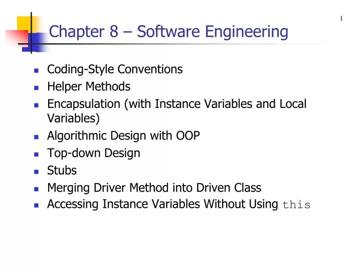 chapter 8 software engineering
