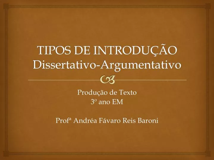 tipos de introdu o dissertativo argumentativo